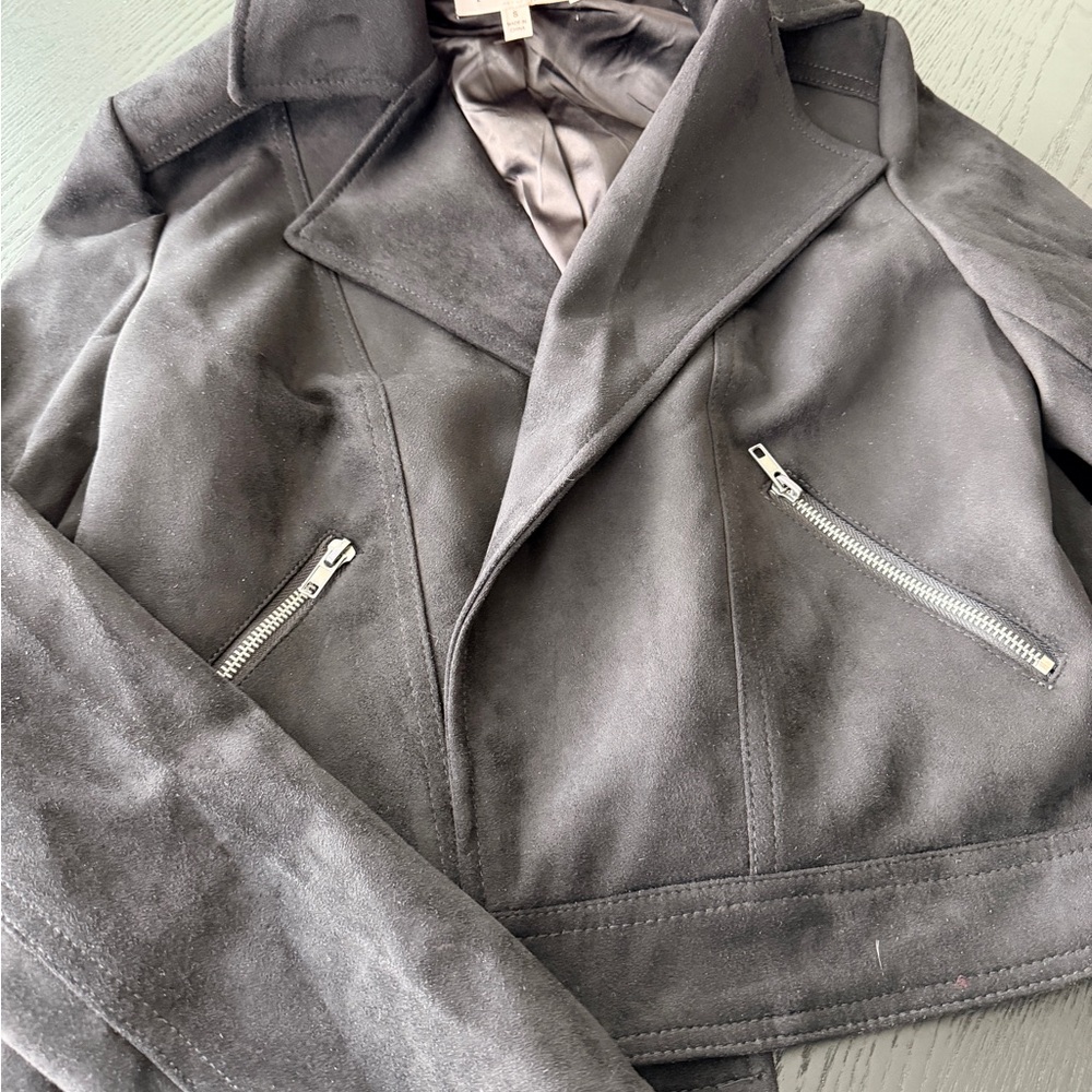 Philosophy black faux suede Jacket